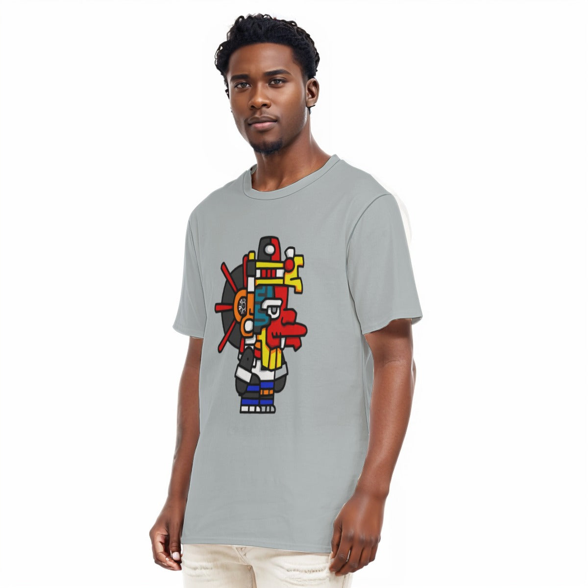 Aztec All-Over Print Men's O-Neck T-Shirt | 190GSM Cotton