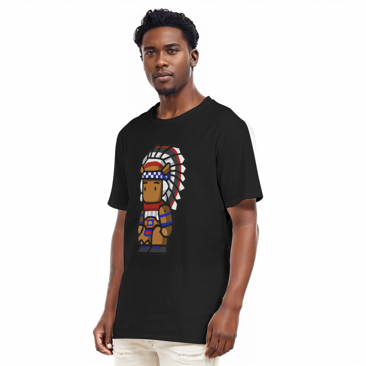 Chief All-Over Print Men's O-Neck T-Shirt | 190GSM Cotton