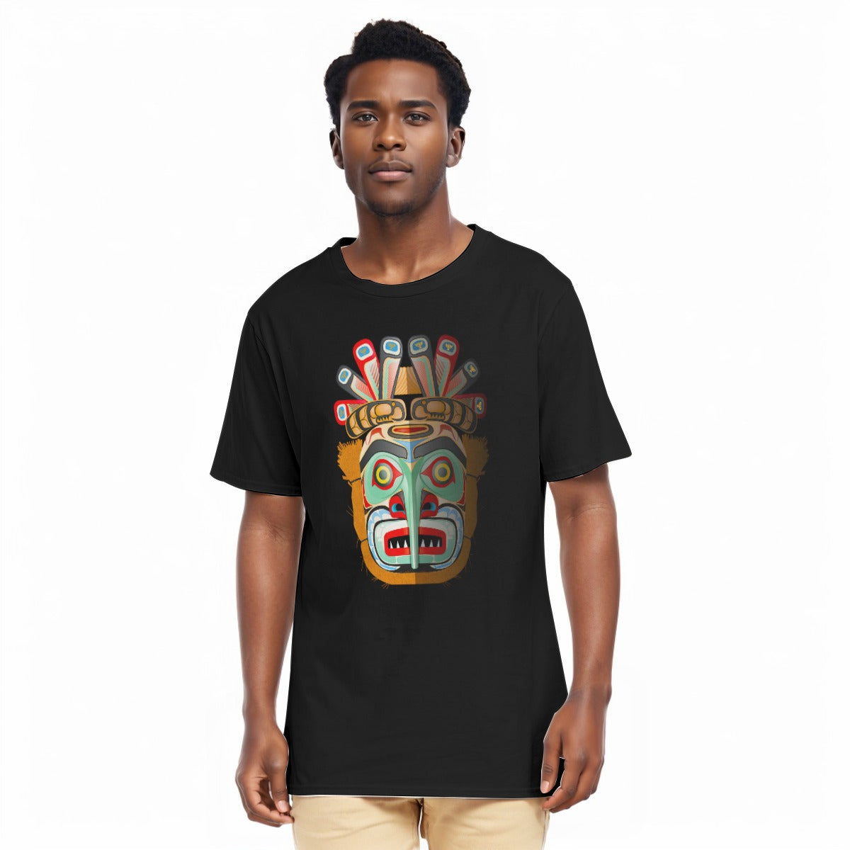 Aztec All-Over Print Men's O-Neck T-Shirt | 190GSM Cotton