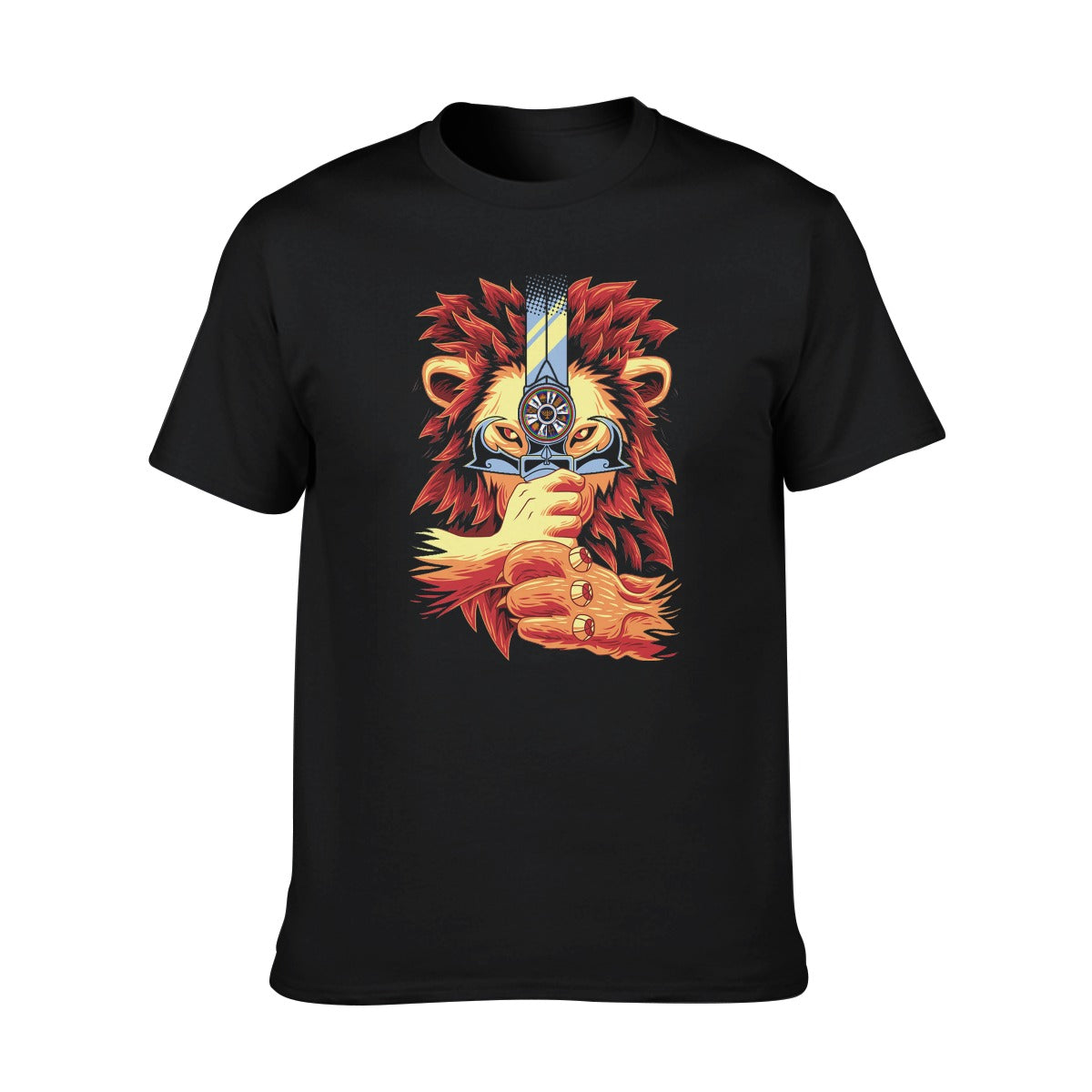Lion O 12 Tribes Men's O-neck Short Sleeve T-Shirt | 180GSM Cotton (DTF)