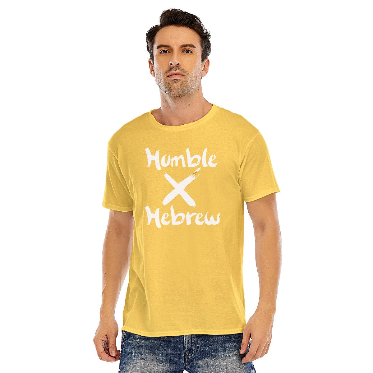 Humble X Hebrew Unisex O-neck Short Sleeve T-shirt | 180GSM Cotton (DTF)