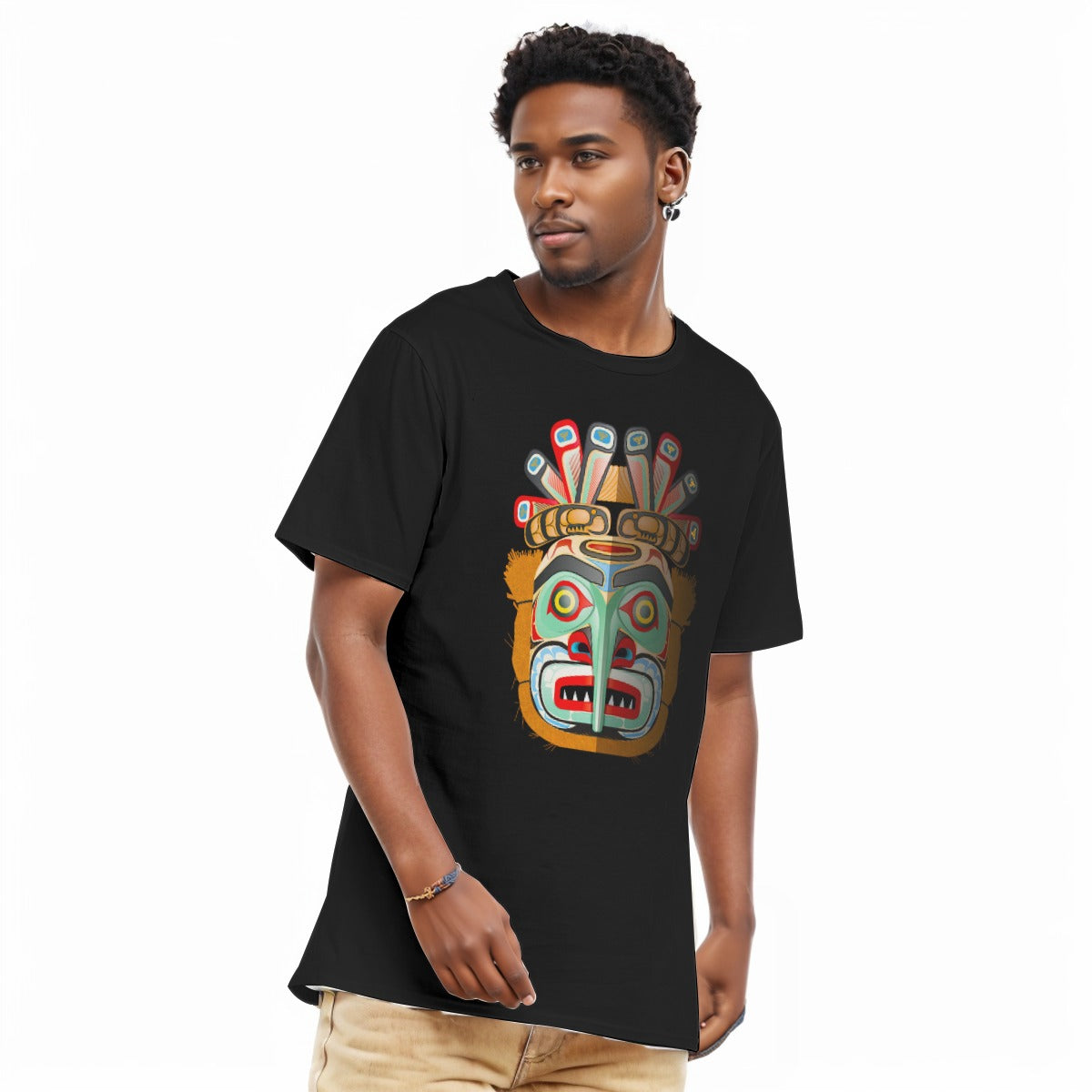 Aztec All-Over Print Men's O-Neck T-Shirt | 190GSM Cotton