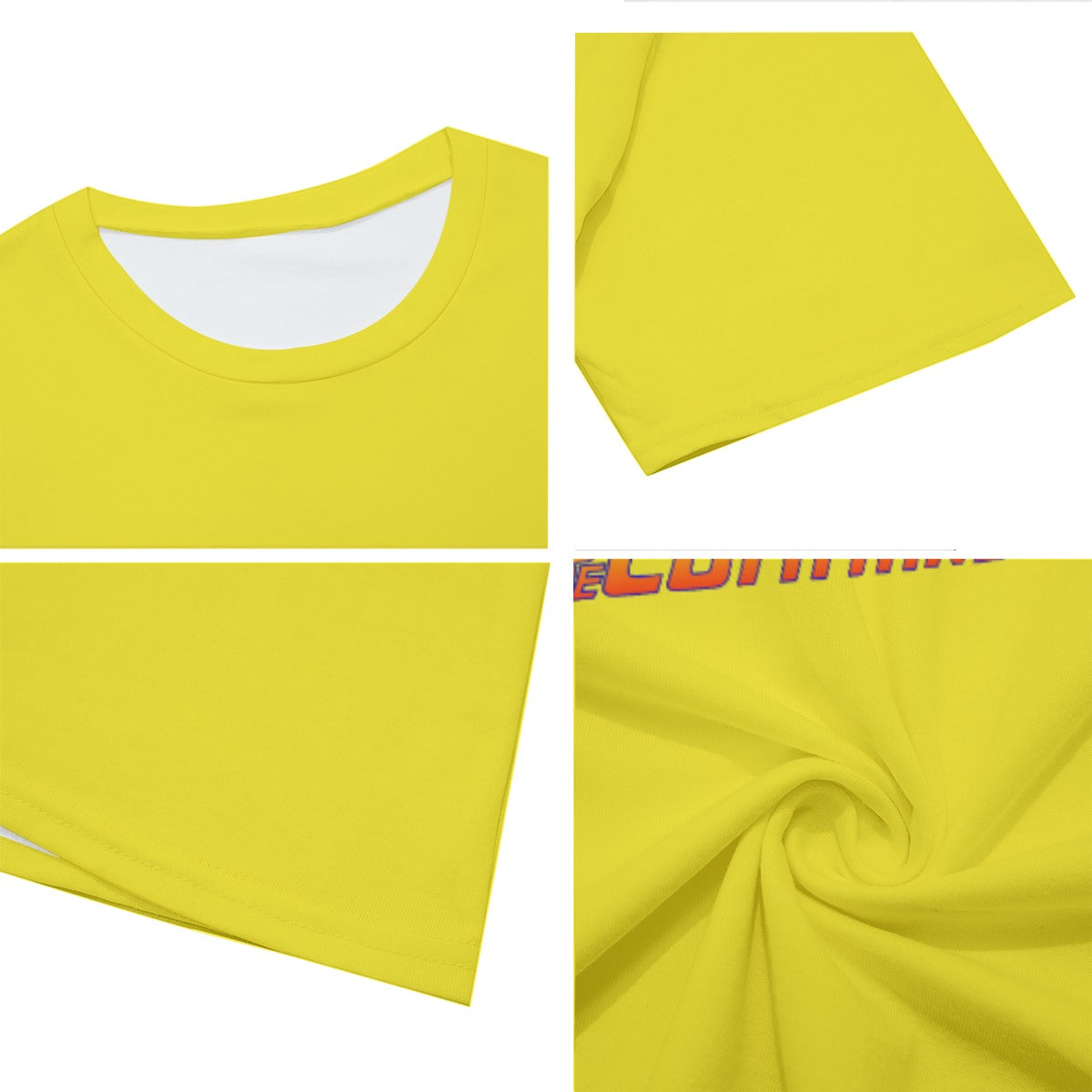 Back To The Commandments Yellow All-Over Print Men's O-Neck T-Shirt | 190GSM Cotton