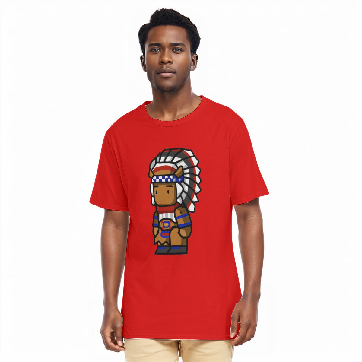 Chief All-Over Print Men's O-Neck T-Shirt | 190GSM Cotton
