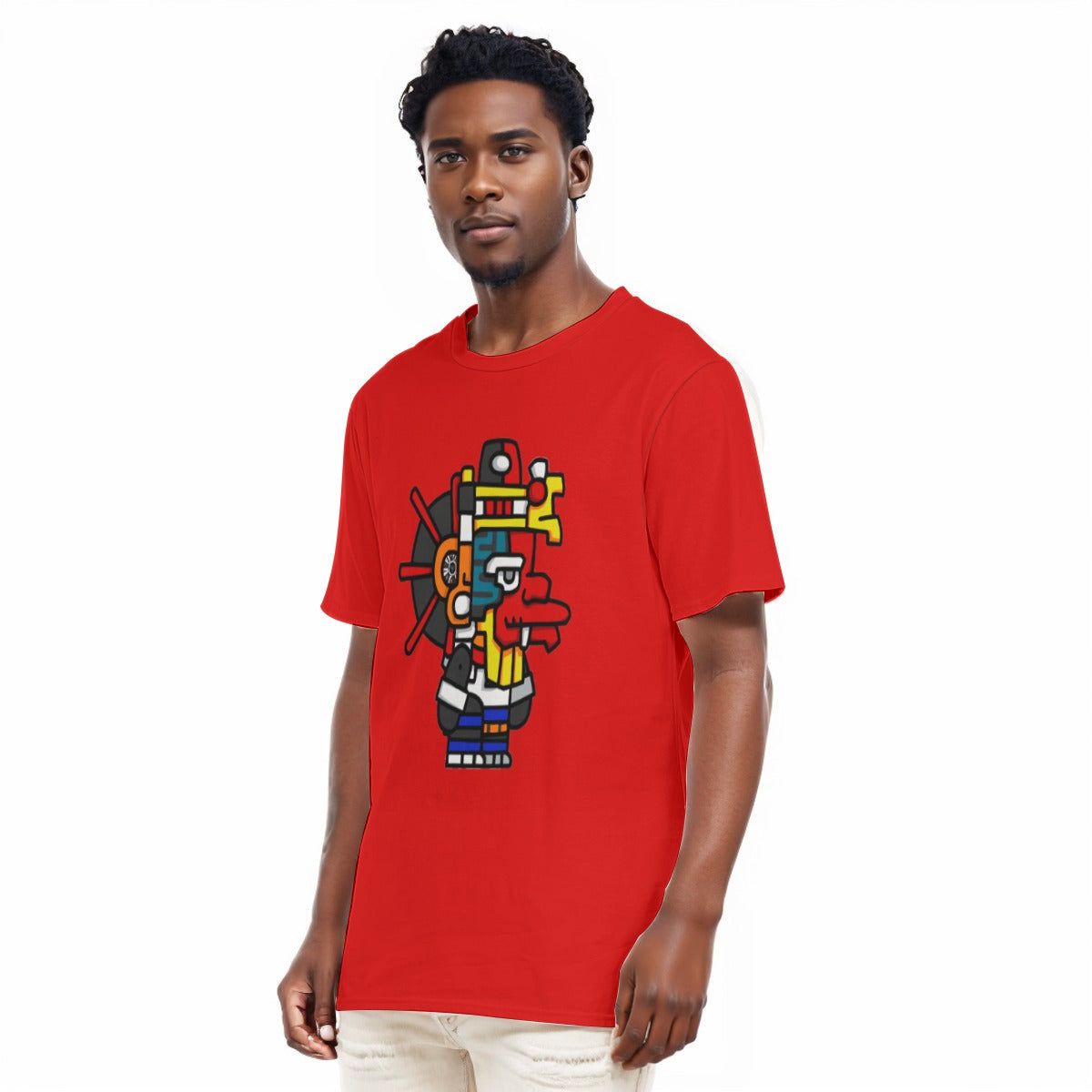 Aztec All-Over Print Men's O-Neck T-Shirt | 190GSM Cotton
