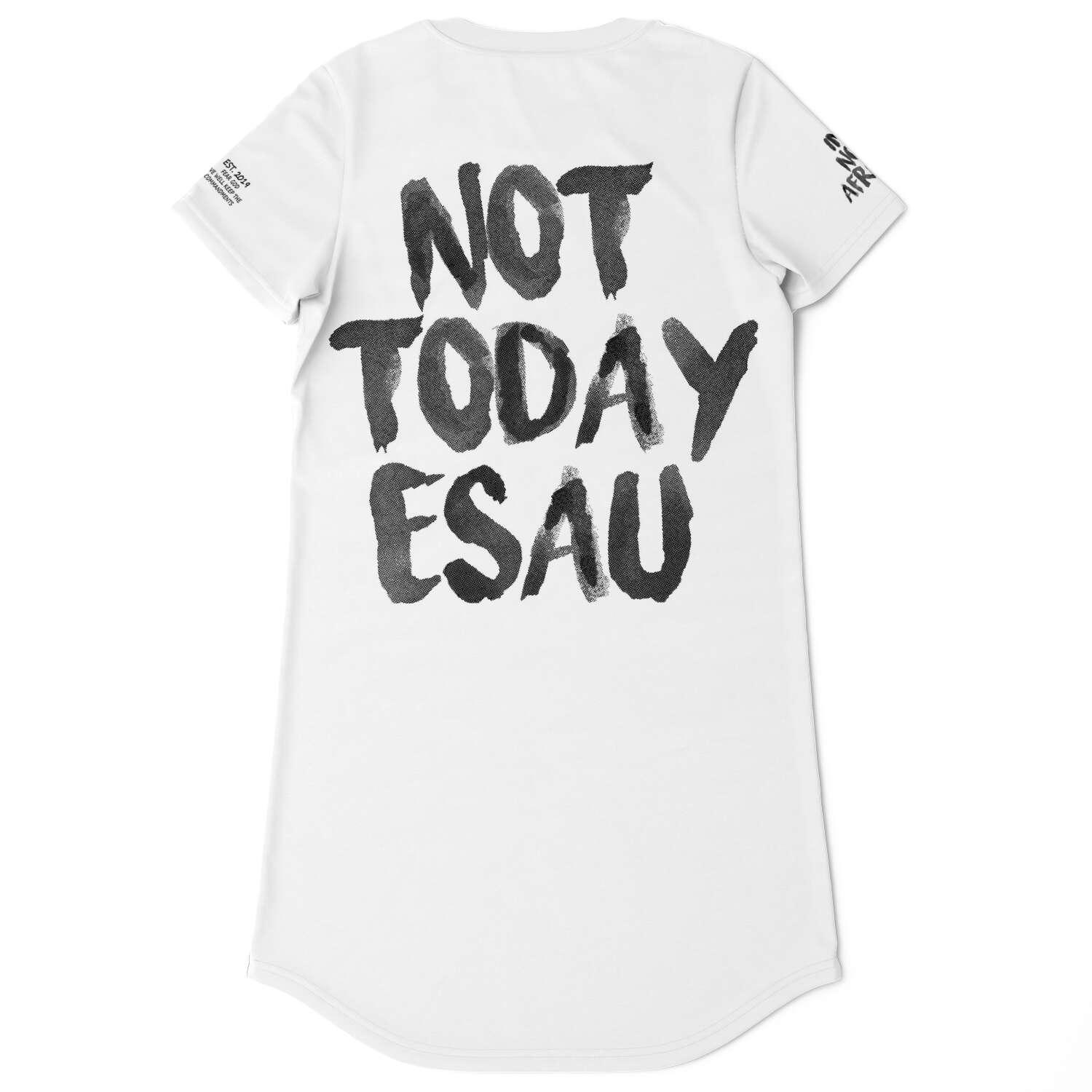 Hebrew Israelite Women's "Not Today Esau" Premium Jersey T-shirt Dress