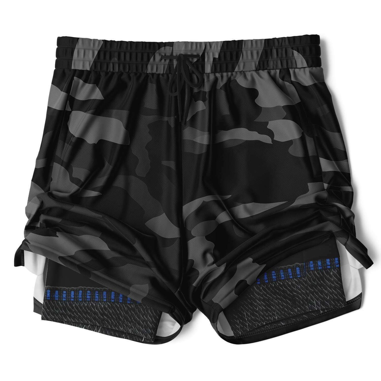 Camo Black w/Digital Fringe Inspired 2-in-1 Shorts