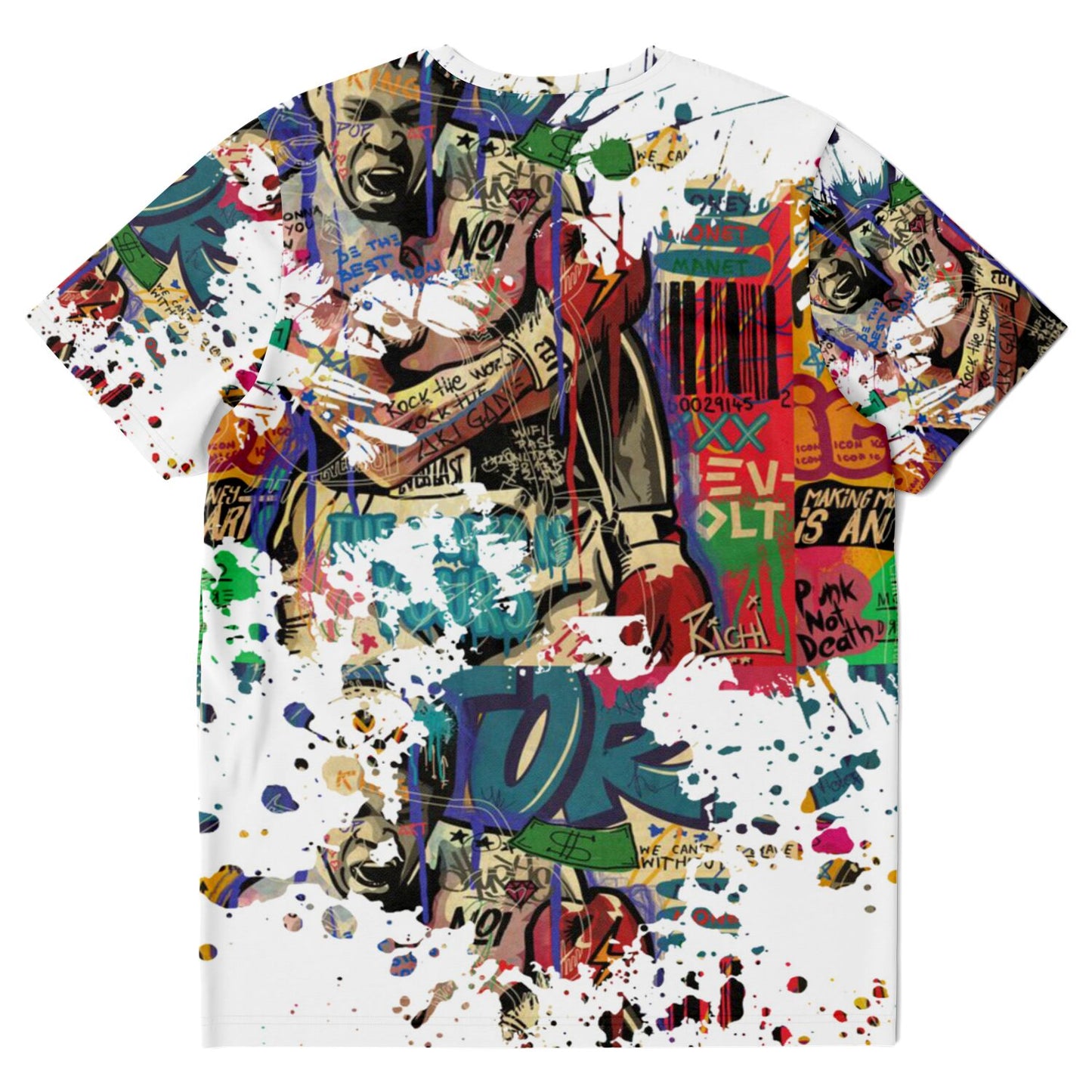 New-Retro Urban Graffiti Tshirt White