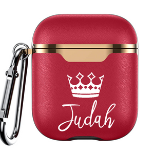 Custom JUDAH Leather Airpod Case - Electroplated