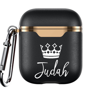 Custom JUDAH Leather Airpod Case - Electroplated