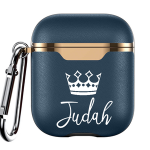 Custom JUDAH Leather Airpod Case - Electroplated