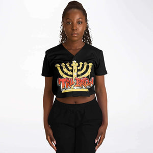 Hebrew Israelite Women's Tru Brew Black/Red Baseball Jersey