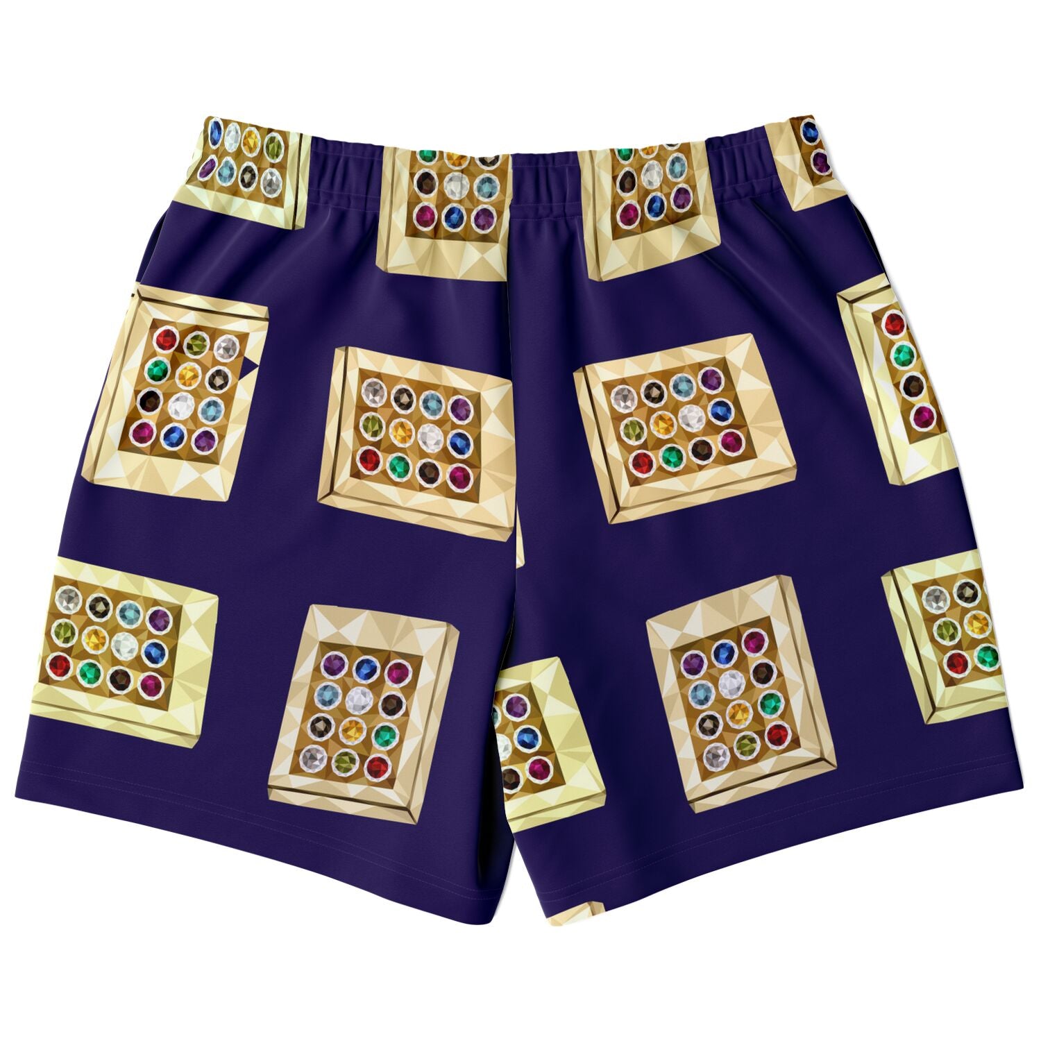 Hebrew Israelite Hoshen Pattern Casual Shorts Royal Purple