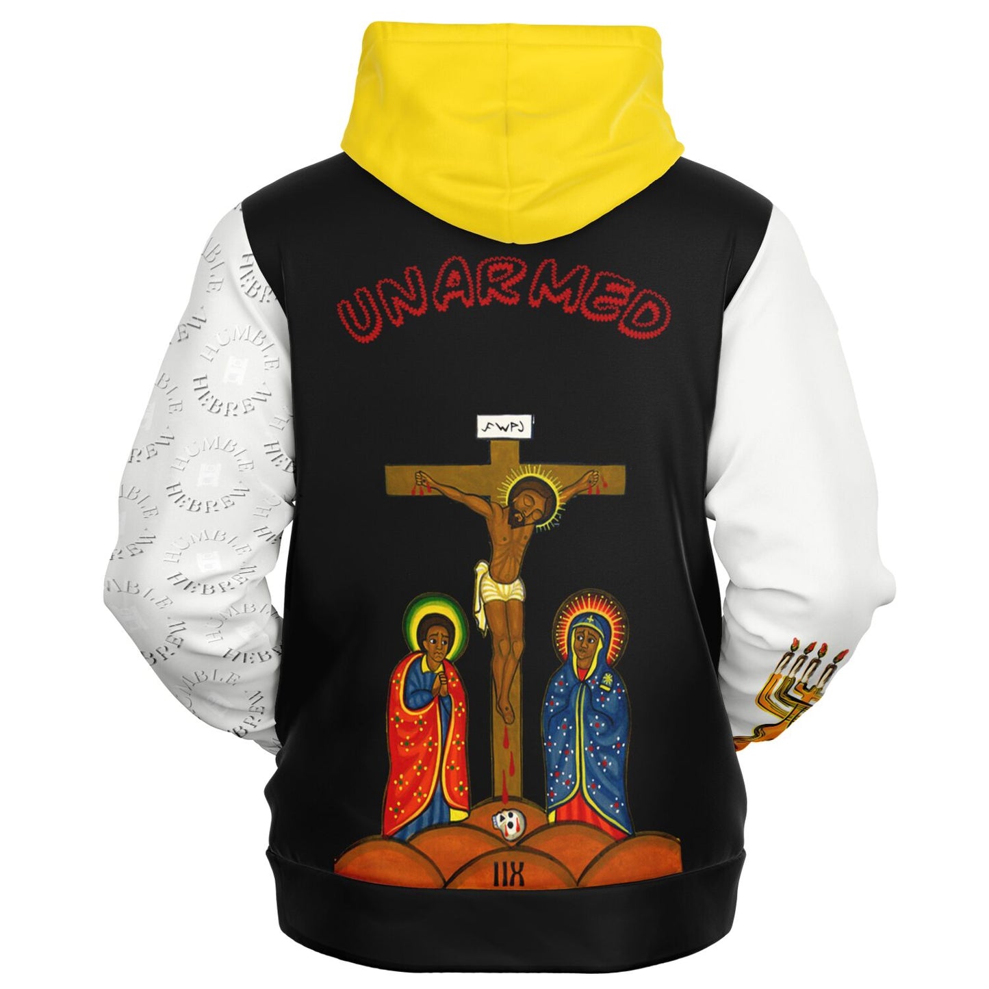 Humble Hebrew Limited Fashion Zip-Up Hoodie Off White