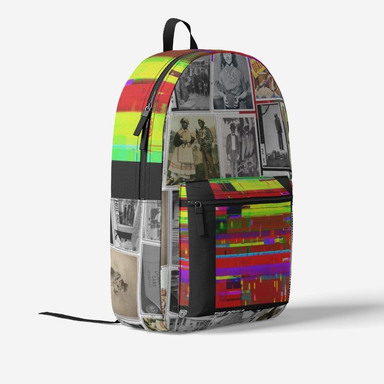 They Distort The Truth Retro Colorful Print Trendy Backpack