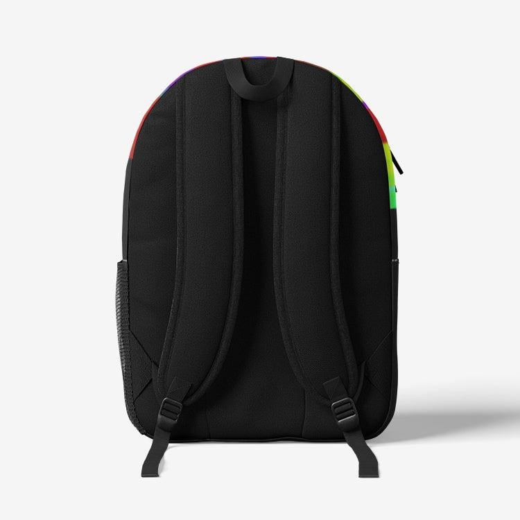 They Distort The Truth Retro Colorful Print Trendy Backpack