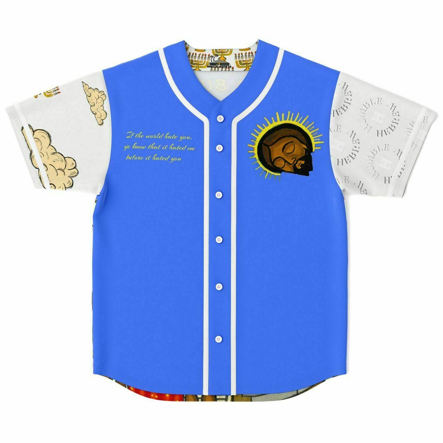 No King But Cesar Royal Blue Baseball Jersey