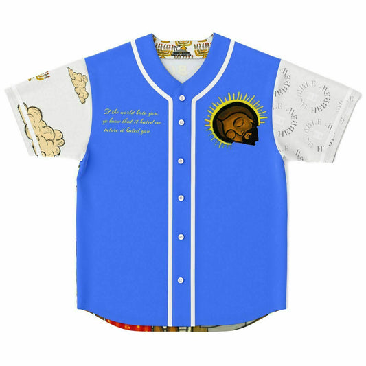 No King But Cesar Royal Blue Baseball Jersey