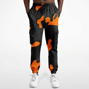 Camo Orange Premium Fit Sweatpants w/Cargo Pockets