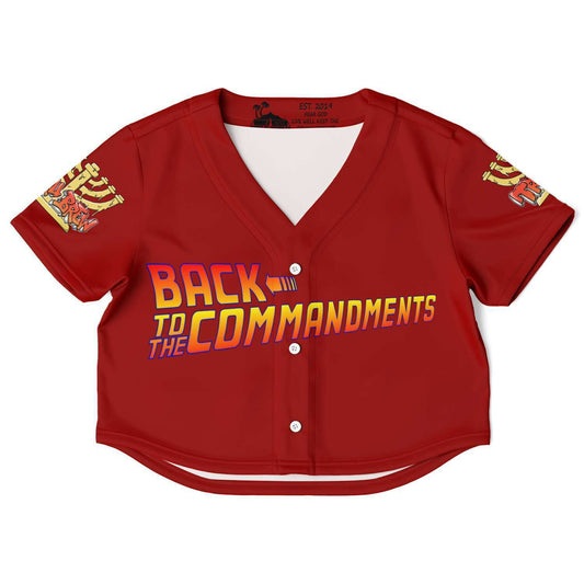 Hebrew Israelite Women's Back To The Future Red Baseball Jersey