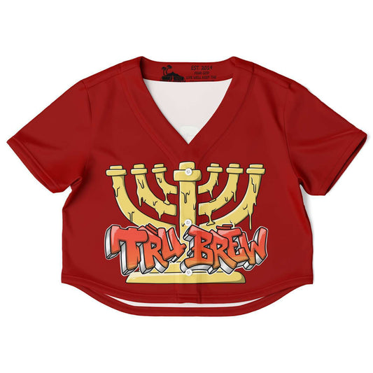 Hebrew Israelite Women's Tru Bre Red Baseball Jersey