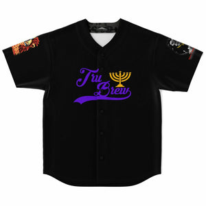 House Of Joseph Co. Hebrew Israelite Tru Brew Royal Purple Black Jersey