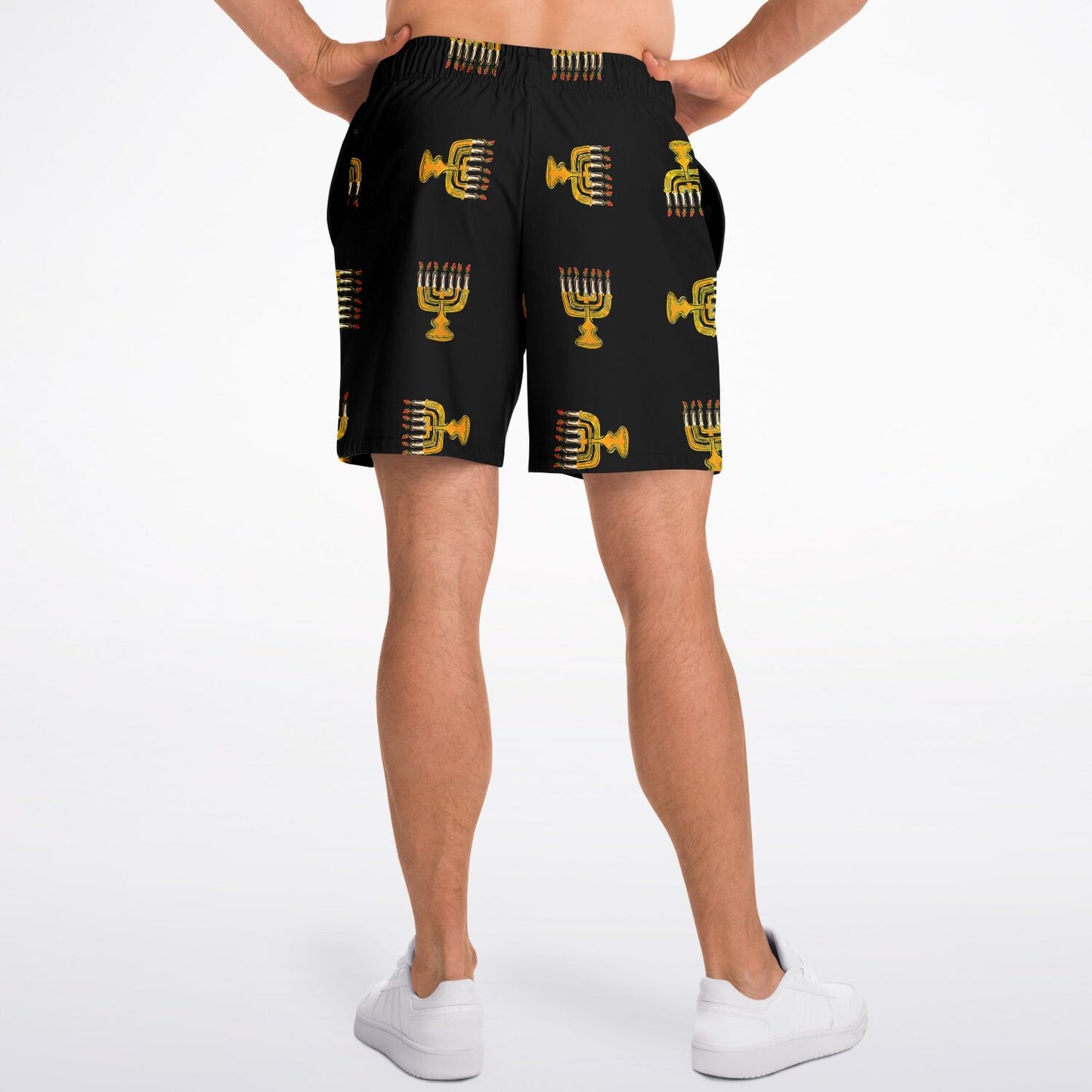 Hebrew Israelite Menorah Pattern Casual Shorts