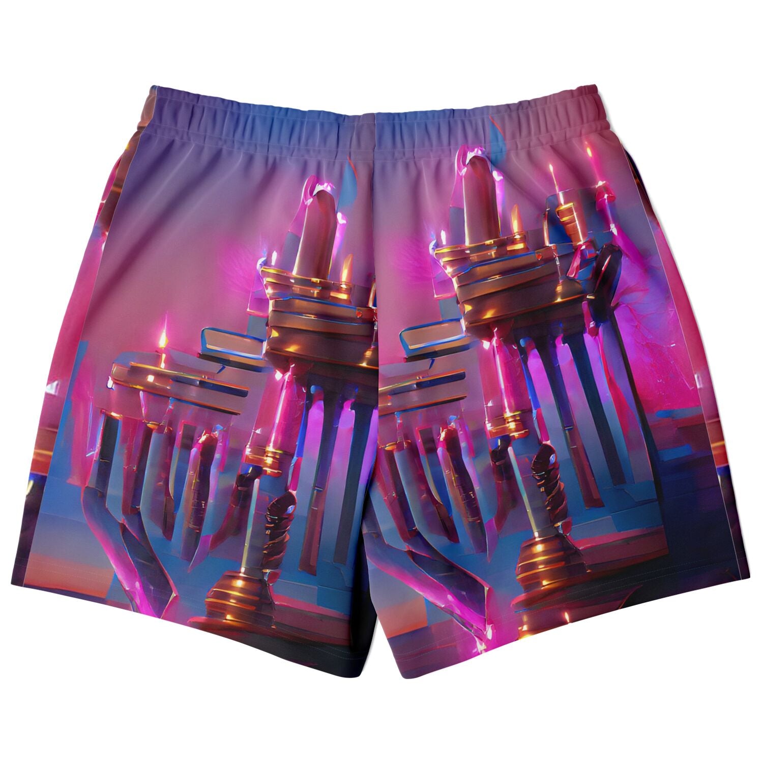 Hebrew Israelite Menorah Syncwave Premium Grown Man Prep Casual Shorts