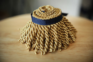 Multiple Color Fringe With Navy Blue Ribbon Options 1