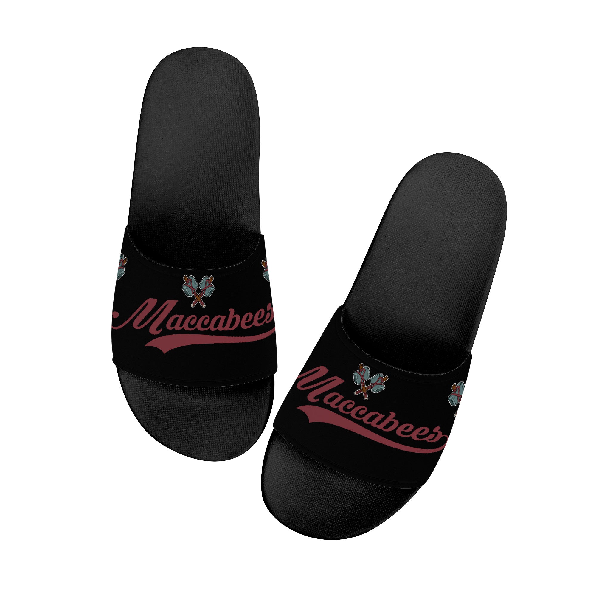 Maccabees Slide Sandals - Black