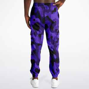 Camo Purple Premium Fit Sweatpants w/Cargo Pockets