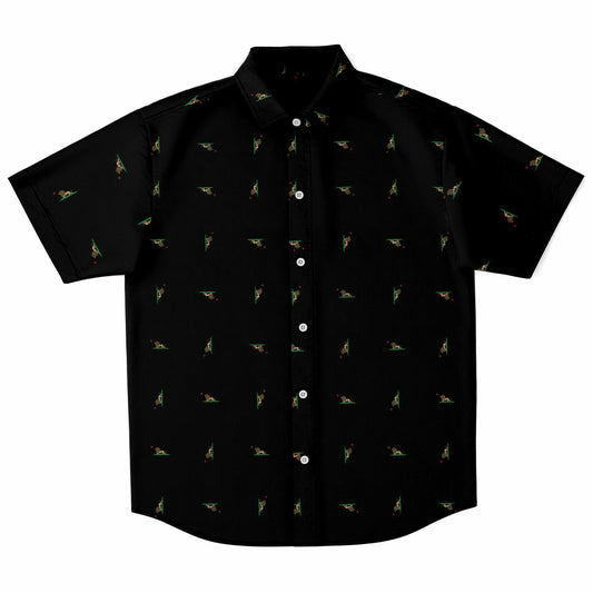 Hebrew Israelite Lion Of Judah Pattern Polo Black