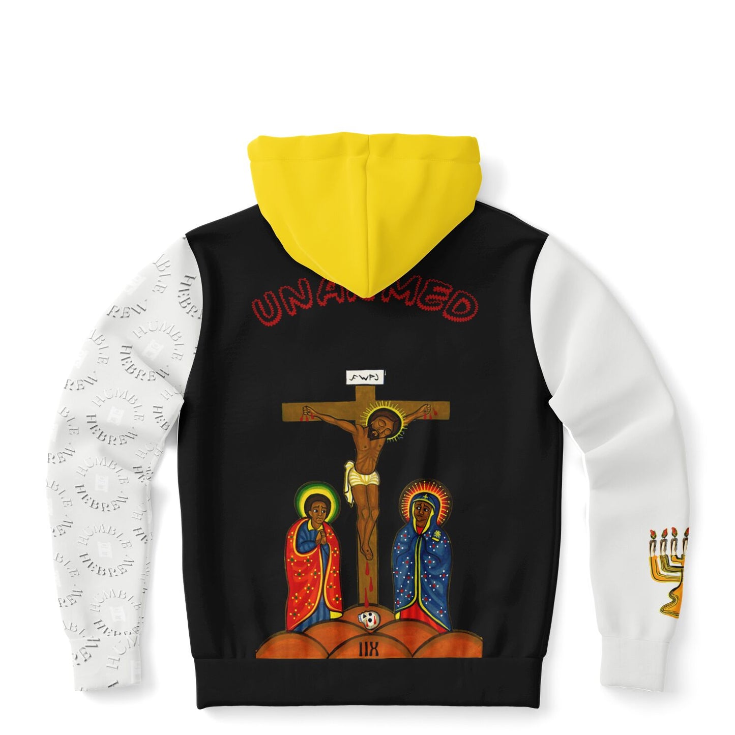 Humble Hebrew Limited Fashion Zip-Up Hoodie Off White