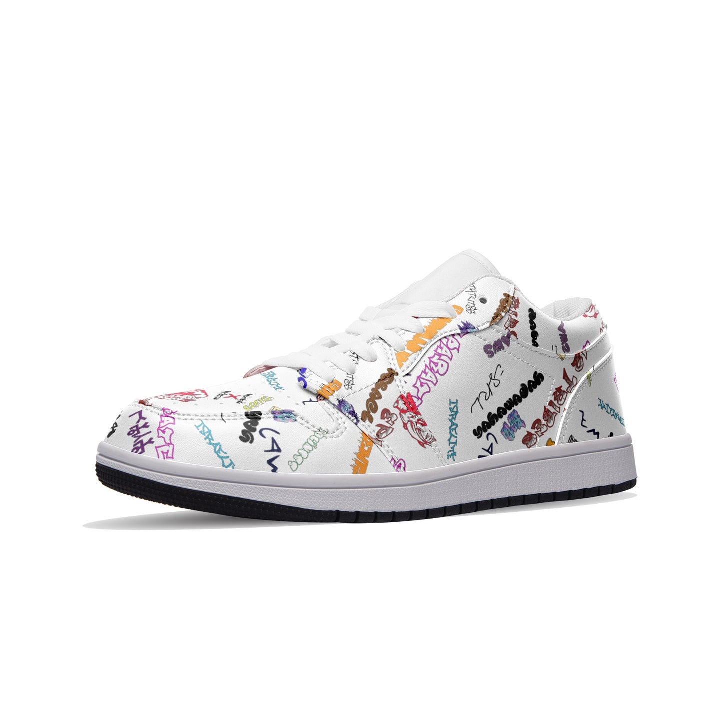 House Of Joseph Co Hebrew Scribbles L-Top Tennis Sneakers