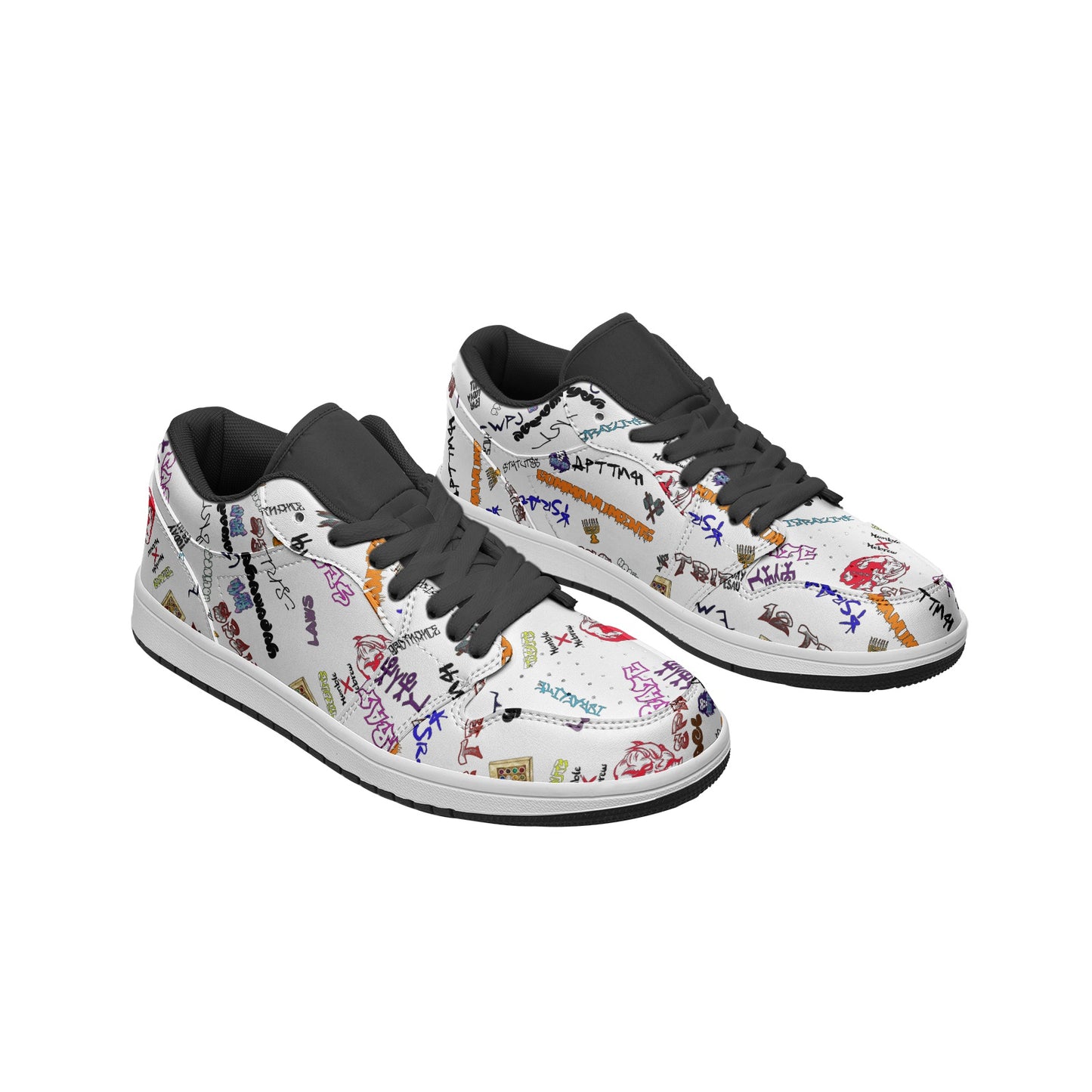 House Of Joseph Co Hebrew Scribbles L-Top Tennis Sneakers