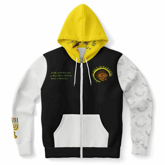 Humble Hebrew Limited Fashion Zip-Up Hoodie Off White