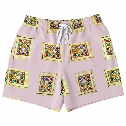 Hebrew Israelite Hoshen Pattern Casual Shorts Salmon