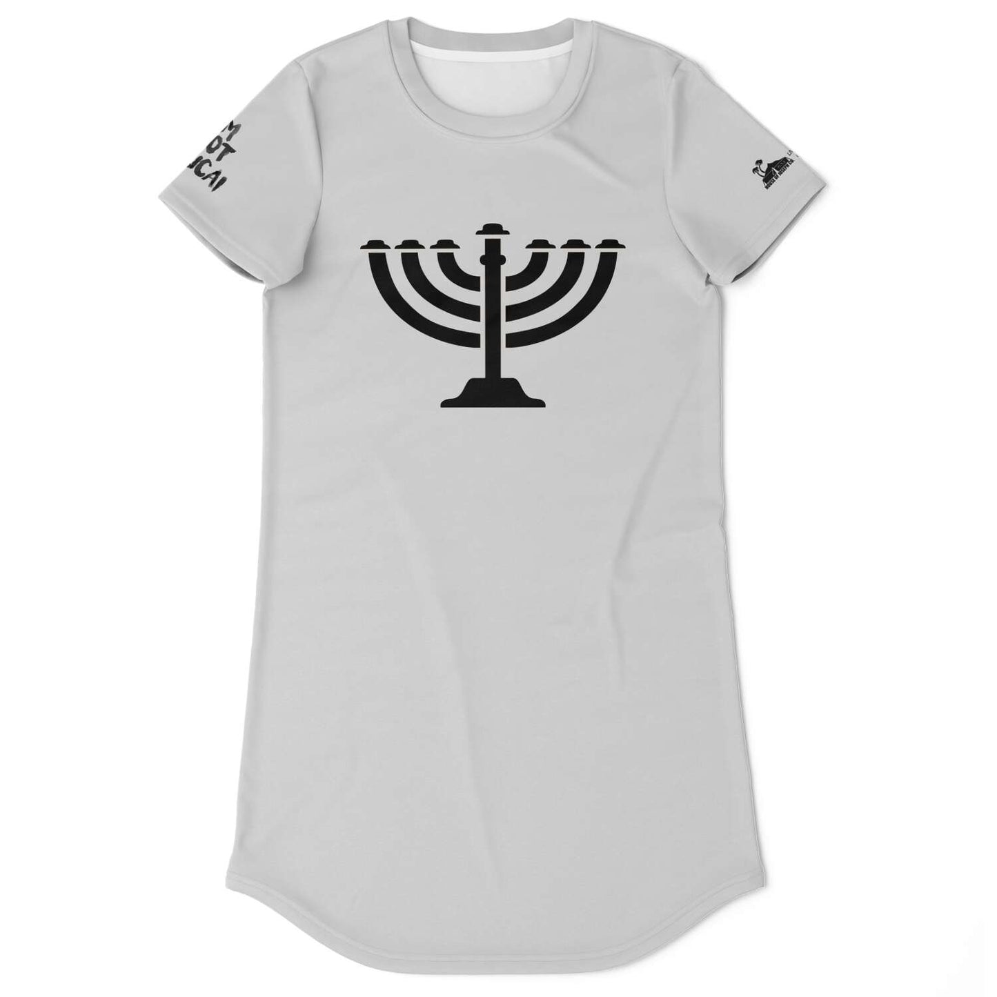 Hebrew Israelite Women's "Not Today Esau" Grey Jersey T-shirt Dress