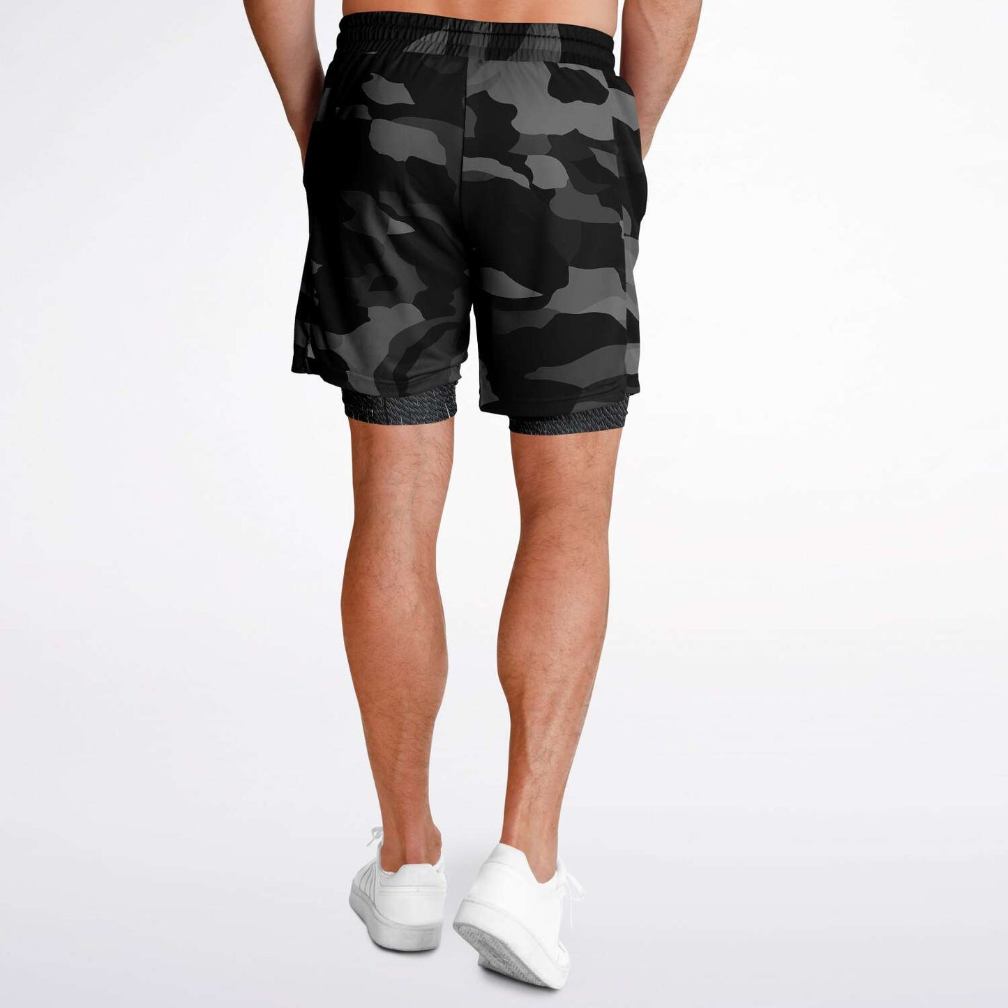 Camo Black w/Digital Fringe Inspired 2-in-1 Shorts