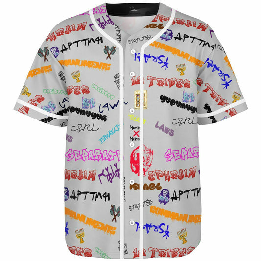 House Of Joseph Co. Hebrew Scribbles Grey Jersey