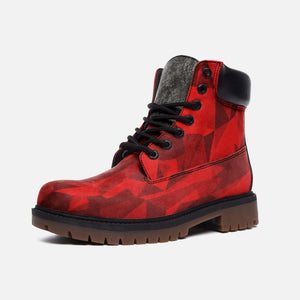 Casual Leather Ruby Red Lightweight boots TB