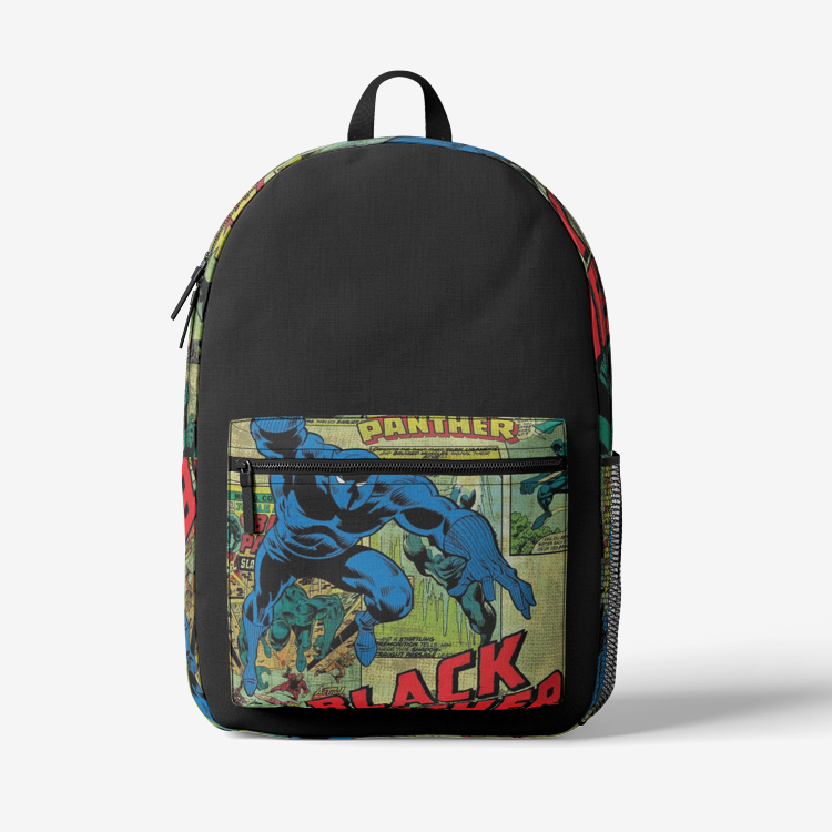BLK Panther Retro Colorful Print Trendy Backpack