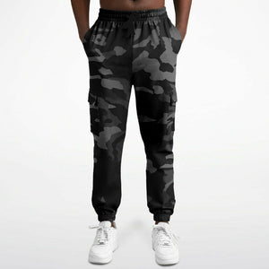Camo Black Premium Fit Sweatpants w/Cargo Pockets