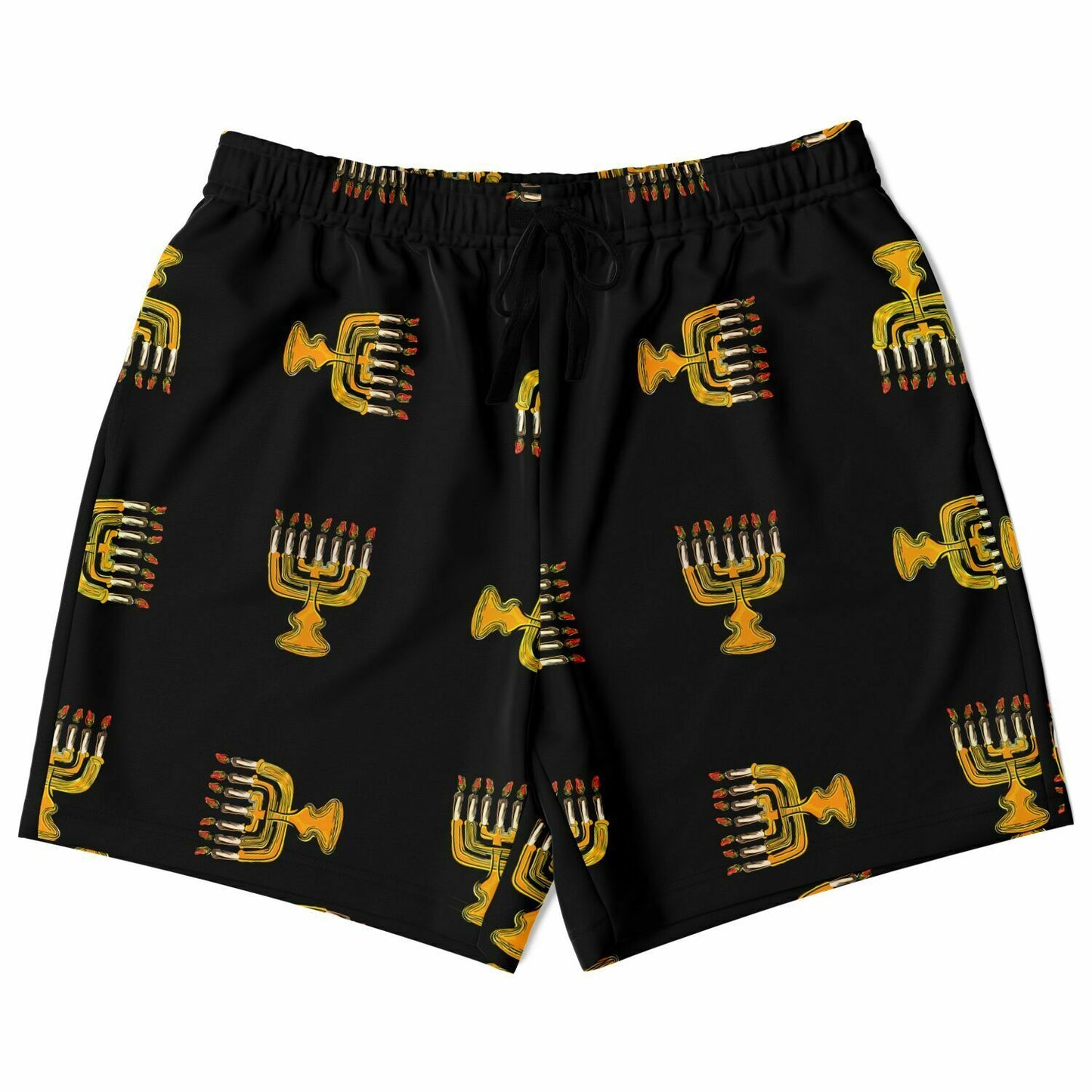 Hebrew Israelite Menorah Pattern Casual Shorts