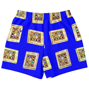 Hebrew Israelite Hoshen Pattern Casual Shorts Royal Blue