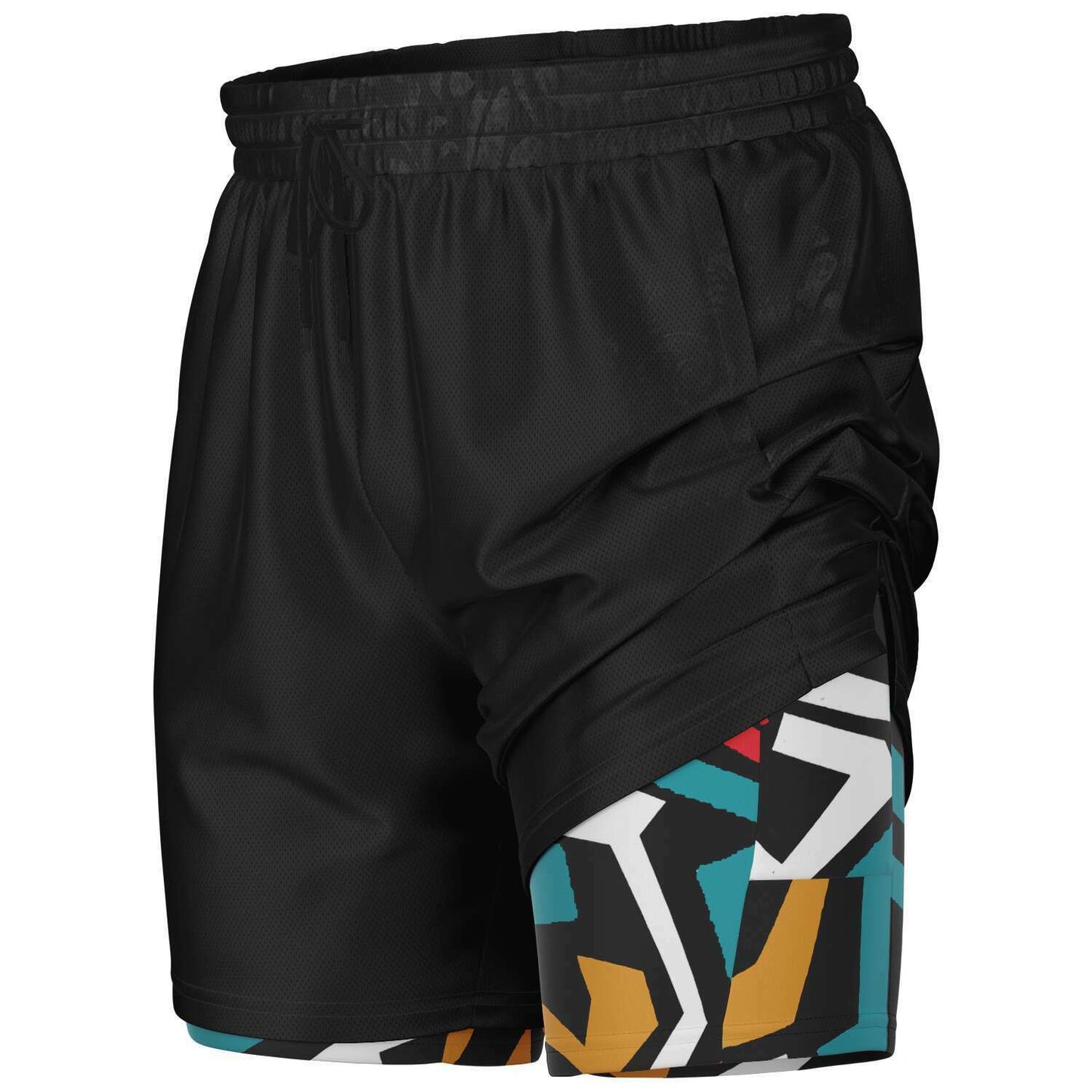 Tribal Black Inspired 2-in-1 Shorts