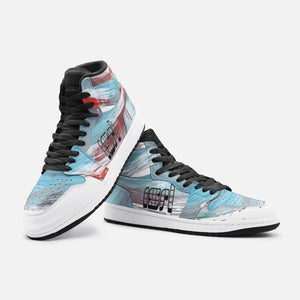 Abstract 2 Unisex High Top Leather Sneaker