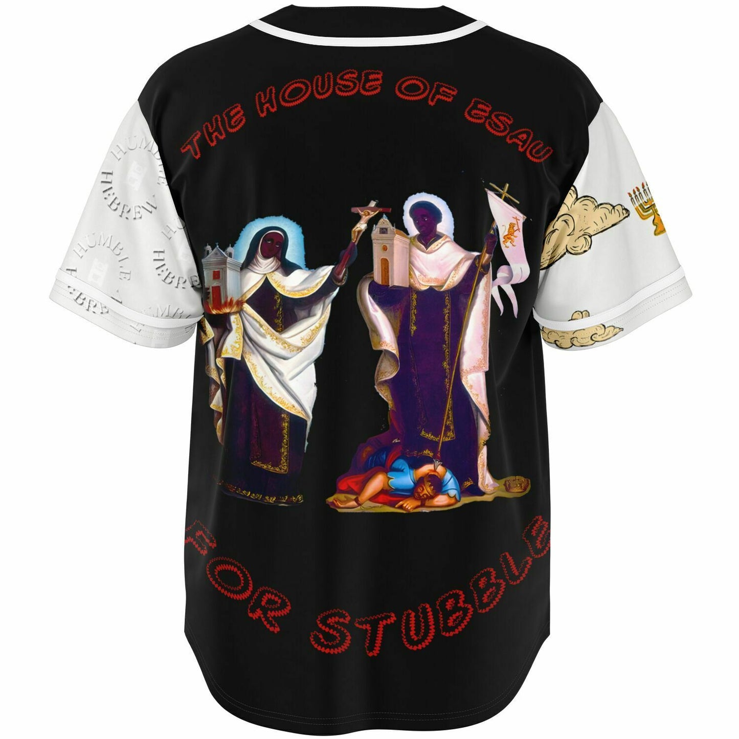 Stubble Black Baseball Jersey copy