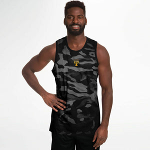 Camo Black Premium Fit Basketball Jersey