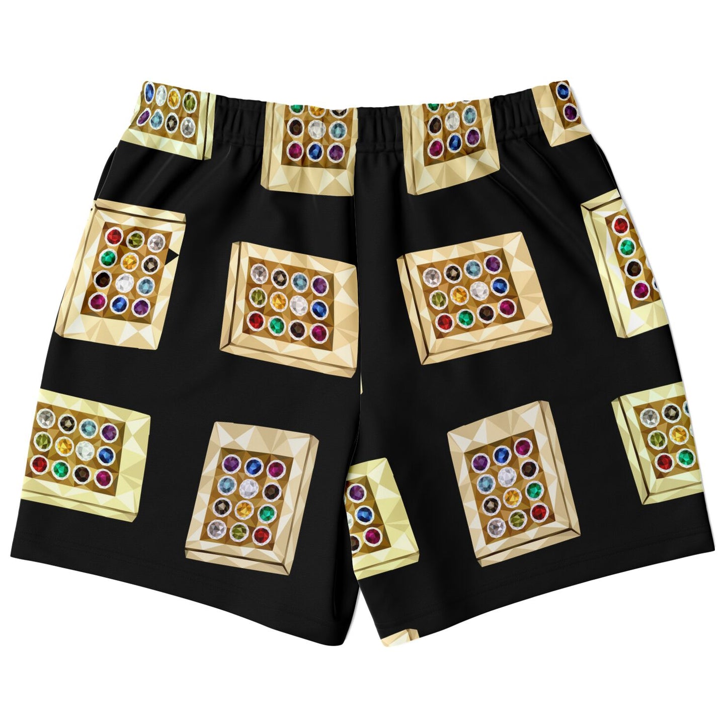Hebrew Israelite Hoshen Pattern Casual Shorts Black